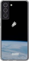 6F hoesje - geschikt voor Samsung Galaxy S21 FE -  Transparant TPU Case - Spacewalk #ffffff