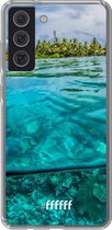 6F hoesje - geschikt voor Samsung Galaxy S21 FE -  Transparant TPU Case - Beautiful Maldives #ffffff