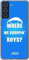 6F hoesje - geschikt voor Samsung Galaxy S21 FE - Transparant TPU Case - Battle Royale - Where We Droppin' Boys #ffffff