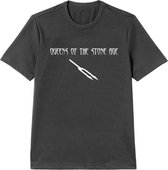 Queens Of The Stone Age Heren Tshirt -2XL- Deaf Songs Zwart