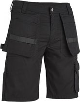 4WORK - Murcia Multipocket Werkshort - Korte Werkbroek - Zwart - Maat 56