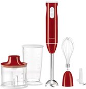 SILVERCREST® 3-in-1 staafmixerset Rood - 600W - Met 3 verschillende opzetstukken: een garde, een staafmixer en een hakmolen - Snelheden: 5 + turbostand