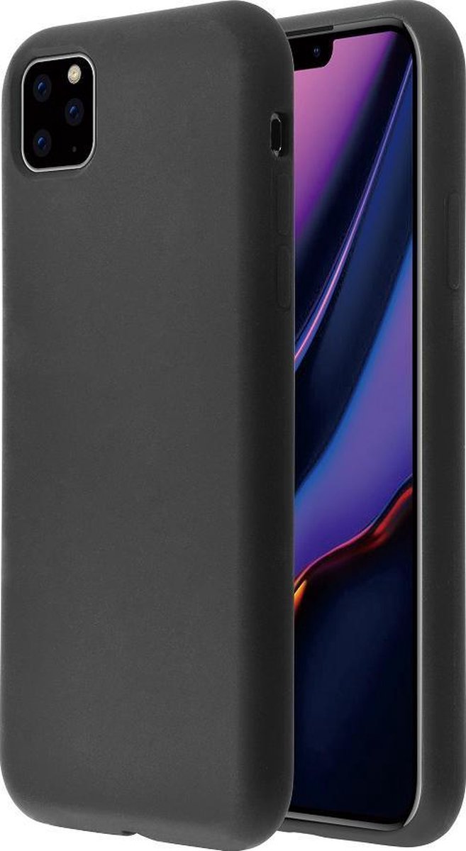 Azuri Apple iPhone 11 Pro Max hoesje - Siliconen backcover - Zwart