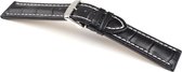 Horlogeband Kalimat WN Zwart - Leer - 20mm