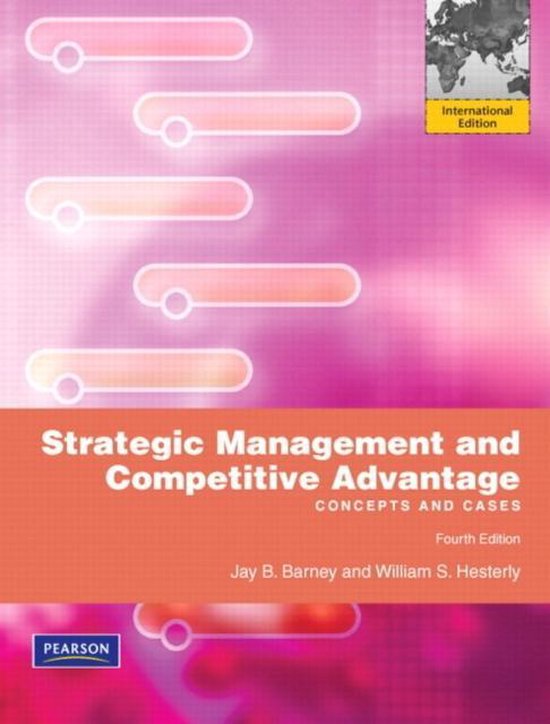 Strategic Management And Competitive Advantage - cover