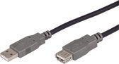 Scanpart USB verlengkabel 0.75 meter - USB A naar USB A - Verleng kabel - USB 2.0 - Universeel