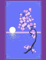 Japanese Writing Practice Book Genkouyoushi Paper (Cherry Blossom Design)