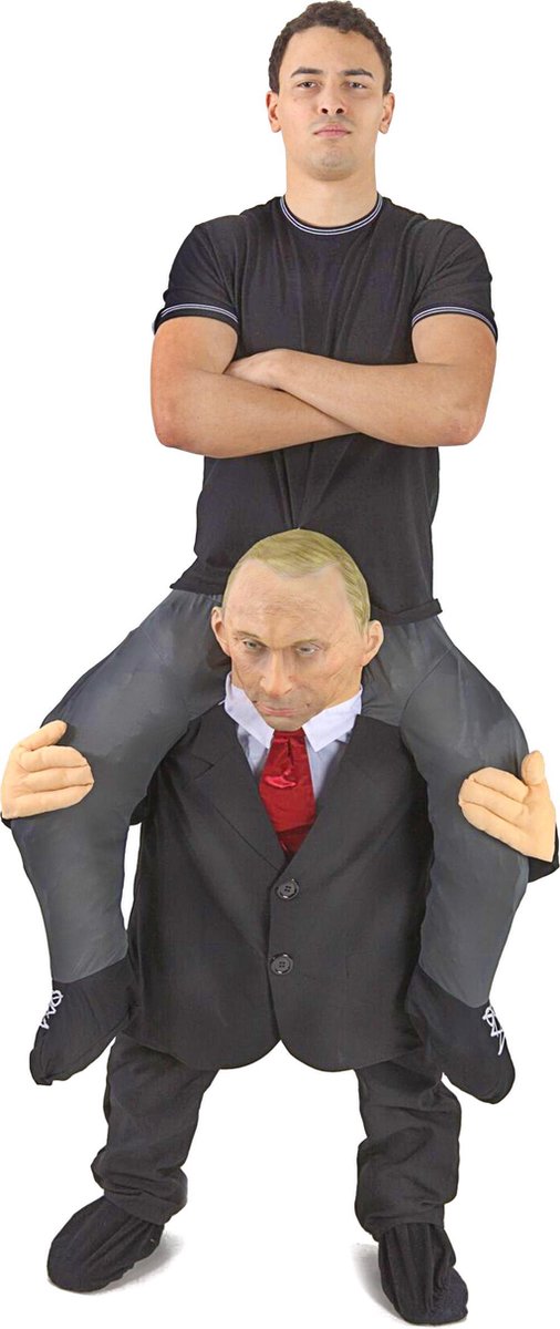 Op de rug van Poetin Morphsuits™ kostuum voor volwassenen - Volwassenen  kostuums | bol.com