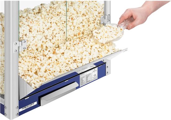 Popcornmachine blauw - 8 ons - Royal Catering — afbeelding 4