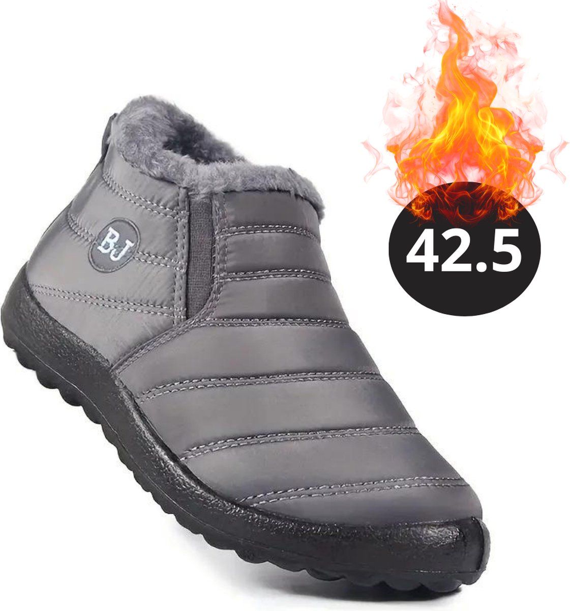 Nivard Snowboots Sneeuwschoenen Sneeuwboots Dames Wintersport Ski Skischoenen – 42.5 Warm Grijs
