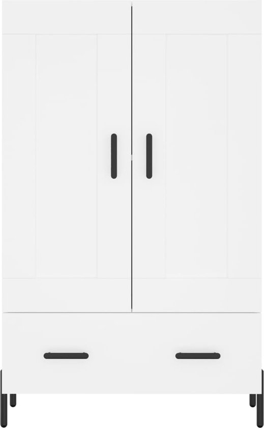 vidaXL Armoire vidaXL Armoire haute - 69,5 x 31 x 115 cm - Wit - Armoire de cuisine