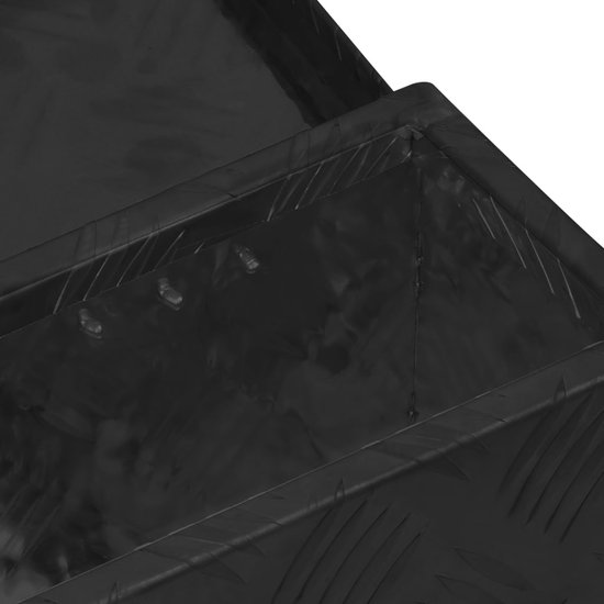 Aluminium kist 80x30x35 cm zwart