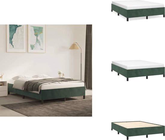 vidaXL Bedframe zonder matras 180x210 cm fluweel zwart vidaXL Bedframe zonder matras 180x210 cm fluweel zwart