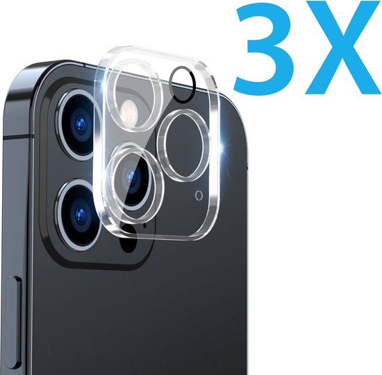 Protecteur de lentille transparent pour 3 caméras de smartphone.