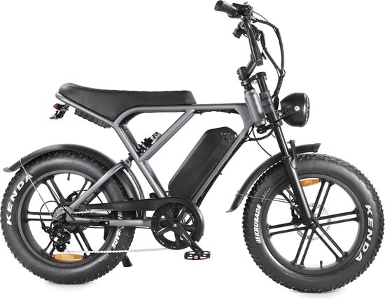 Foto: Vilolux fatbike electrisch fatbike h9 pro legaal rijklaar niet opvoerbare fatbikes 2 jaar garantie telefoontasje hydraulische remmen alarm space grey