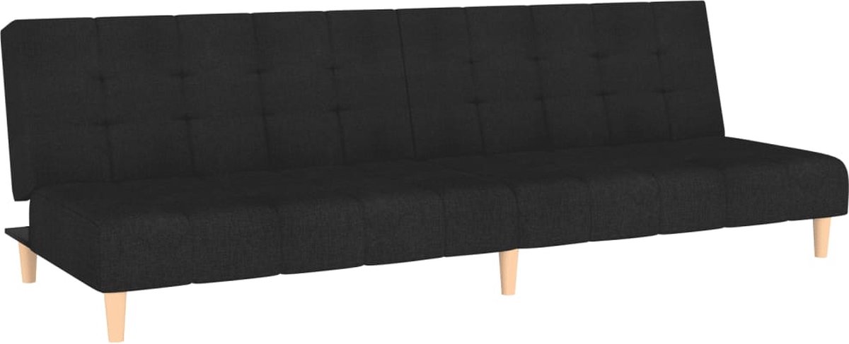 Slaapbank - Uitklapbaar - Slaapstoel - Logeerbed - Zetelbed - Slaapfauteuil - Vouwbed - 2 persoons - Zeer comfortabel - Zwart