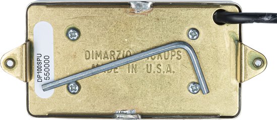 DiMarzio DP100 Super Distortion Bridge Satin Nickel Cover