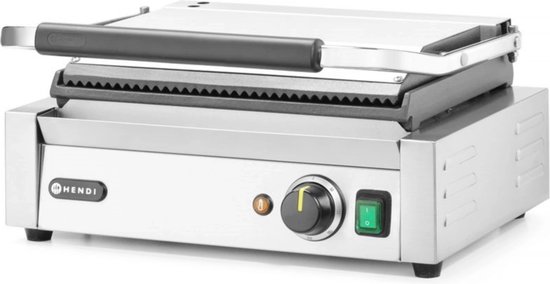 CaterChef Contactgrill, Dubbel contactgrill, geribbeld - 2de Hands winkelinventaris