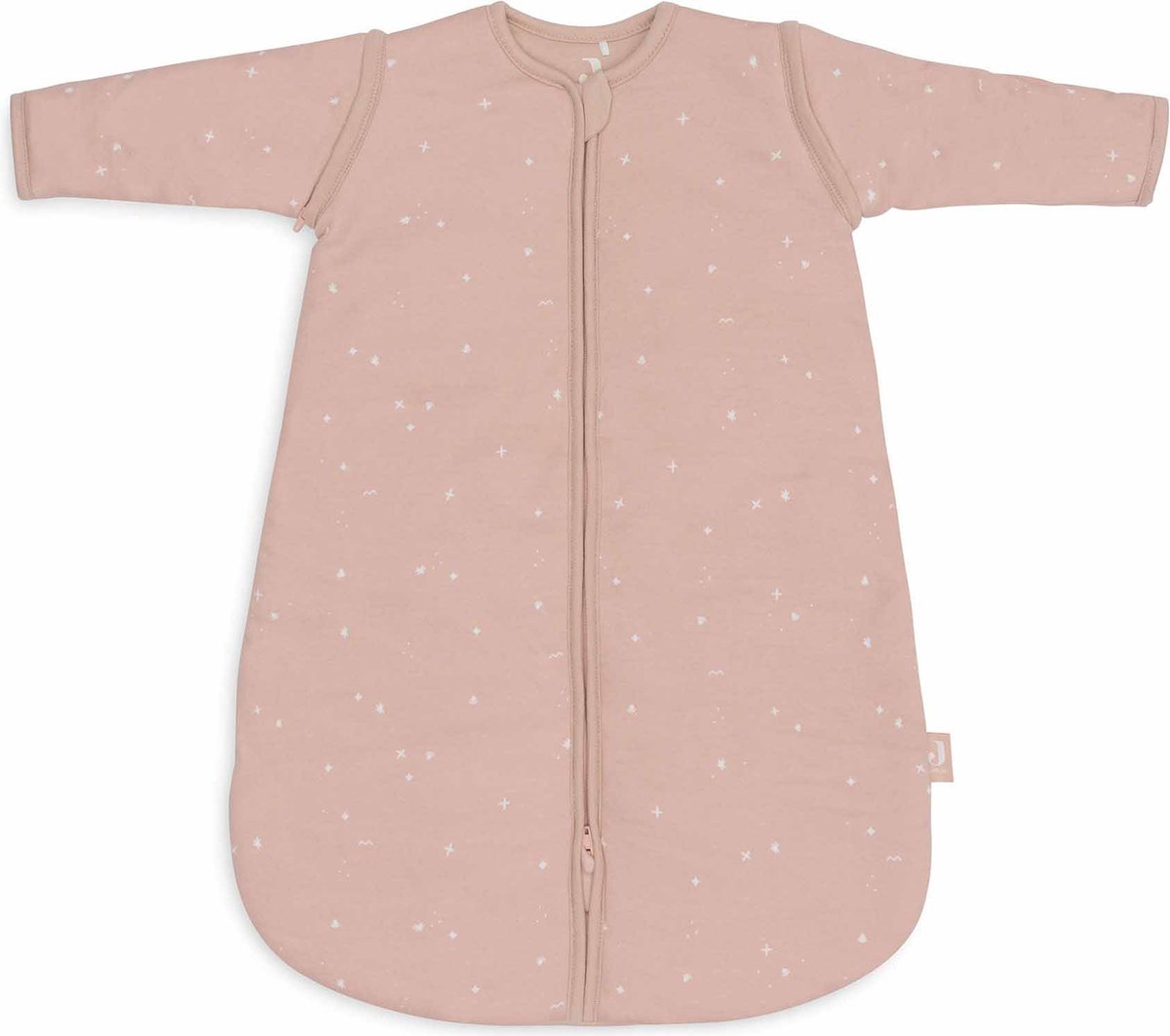 Jollein Baby Winterslaapzak Rond - Afritsbare Mouw - Twinkling, Wild Rose - 60cm - Slaapzak Winter op Prijzenvolger.com