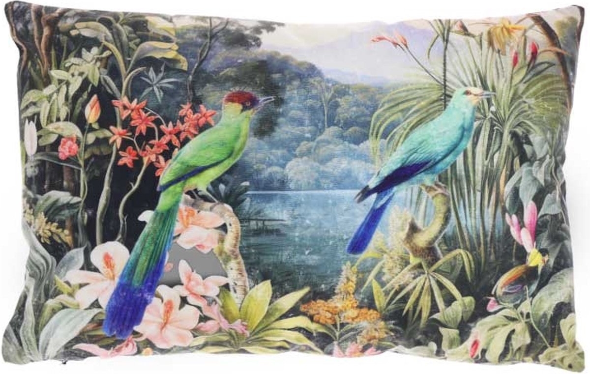 Unique Living Sierkussen Winter tropical Dessin 2 -40x60cm Multikleur