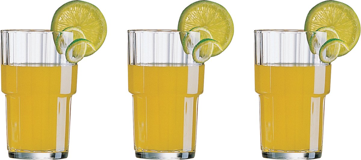 Arcoroc Drinkglazen - 12x stuks - stapelbaar - glas - 320 ml - Waterglas/drinkglas/sapglas