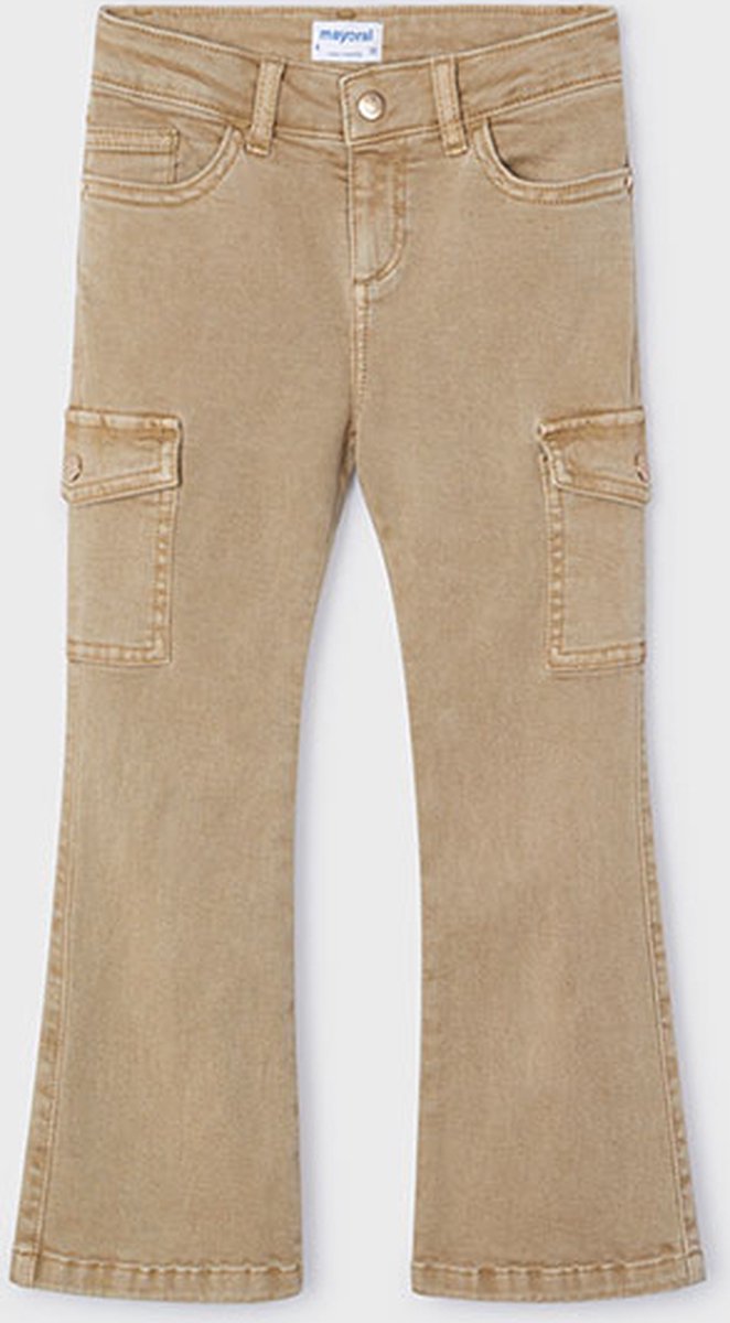 MAYORAL - Broek - Maat 98 - Meisjes - Bruin -