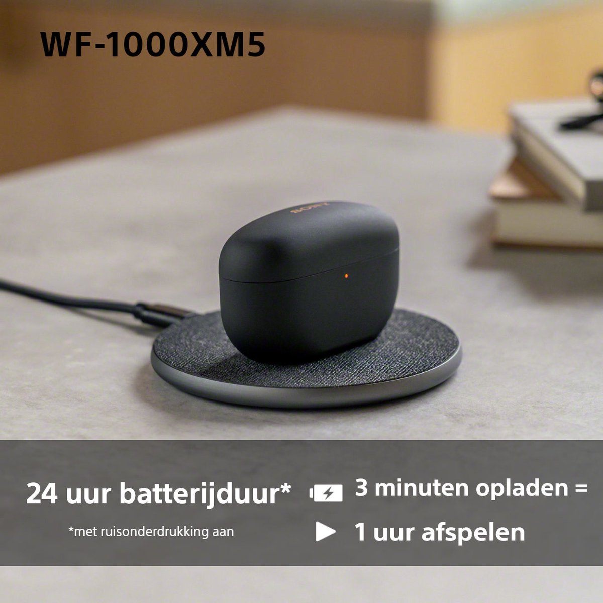 Sony WF-1000XM5 - Volledig draadloze oordopjes met Noise Cancelling - Zilver – foto 4