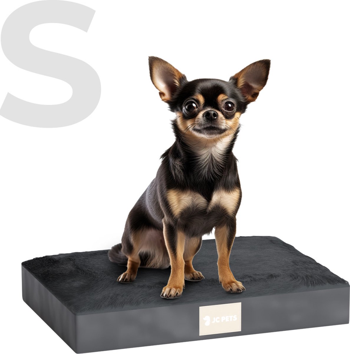 JC Pets Orthopedisch Hondenkussen - Maat S (53 x 39 x 8 cm) - Hondenbed, Benchkussen & Hondenmand met Anti-Slip en Wasbare Hoes - Geschikt voor JC Pets Hondenbench