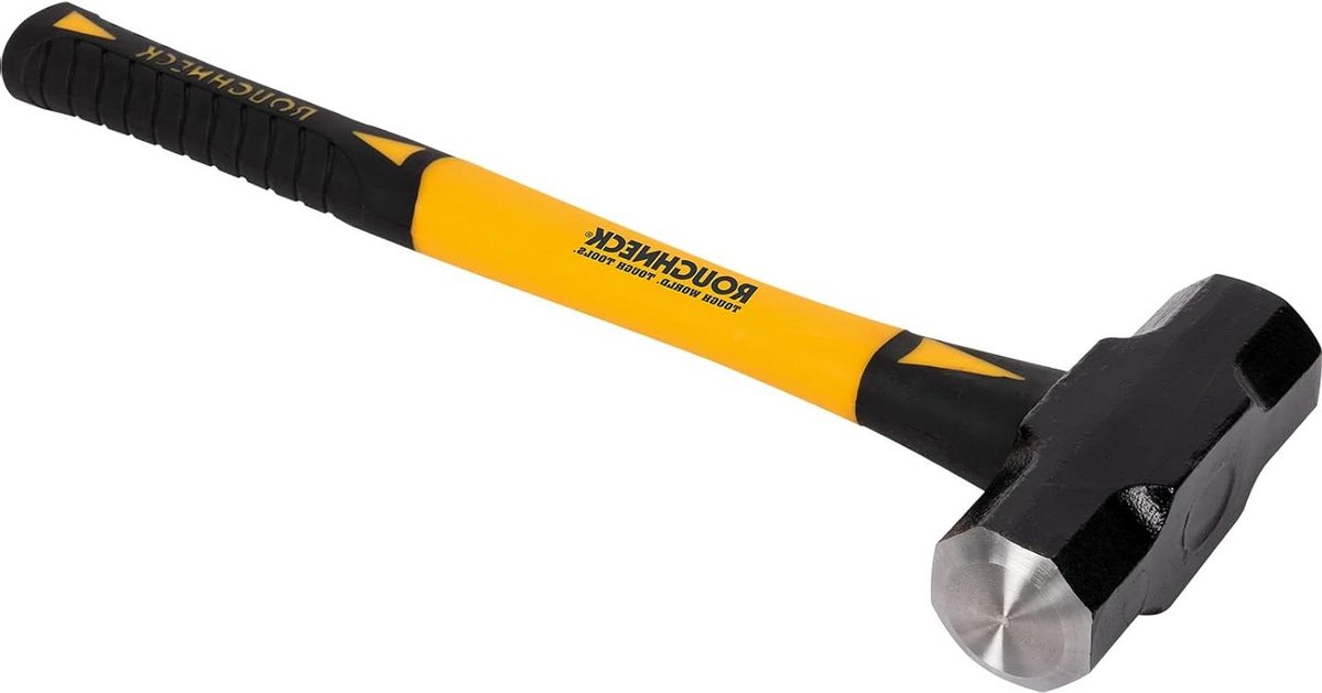 Duurzame Glasvezel Handvat Slee Hammer 6lb/27kg Zwart met Anti-Slip Grip