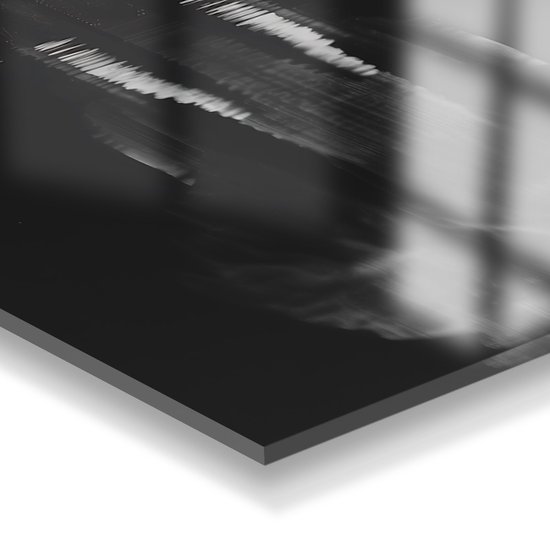 Indoorart - Glasschilderij Olifant in het Water 80x120 CM - Afbeelding op plexiglas - Inclusief montagemateriaal