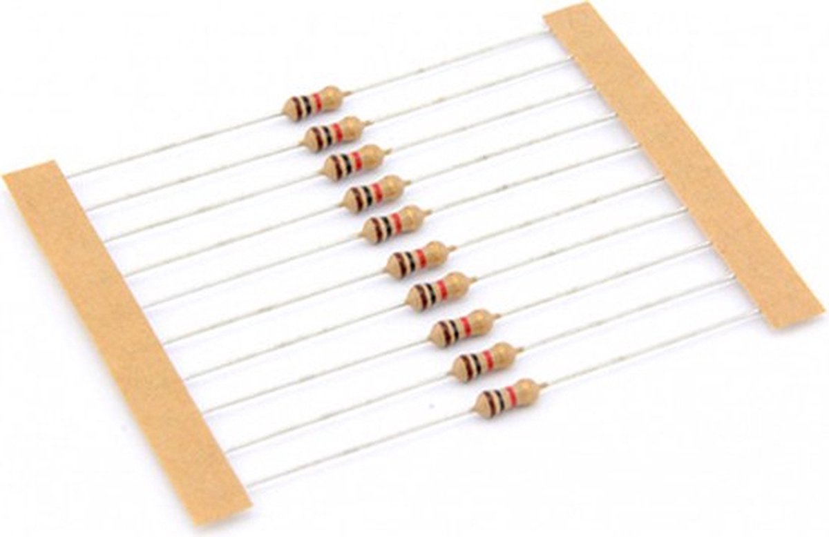 Weerstand 3,3K Ohm 1/4w 5% 10-stuks - 3.3K - 3K3