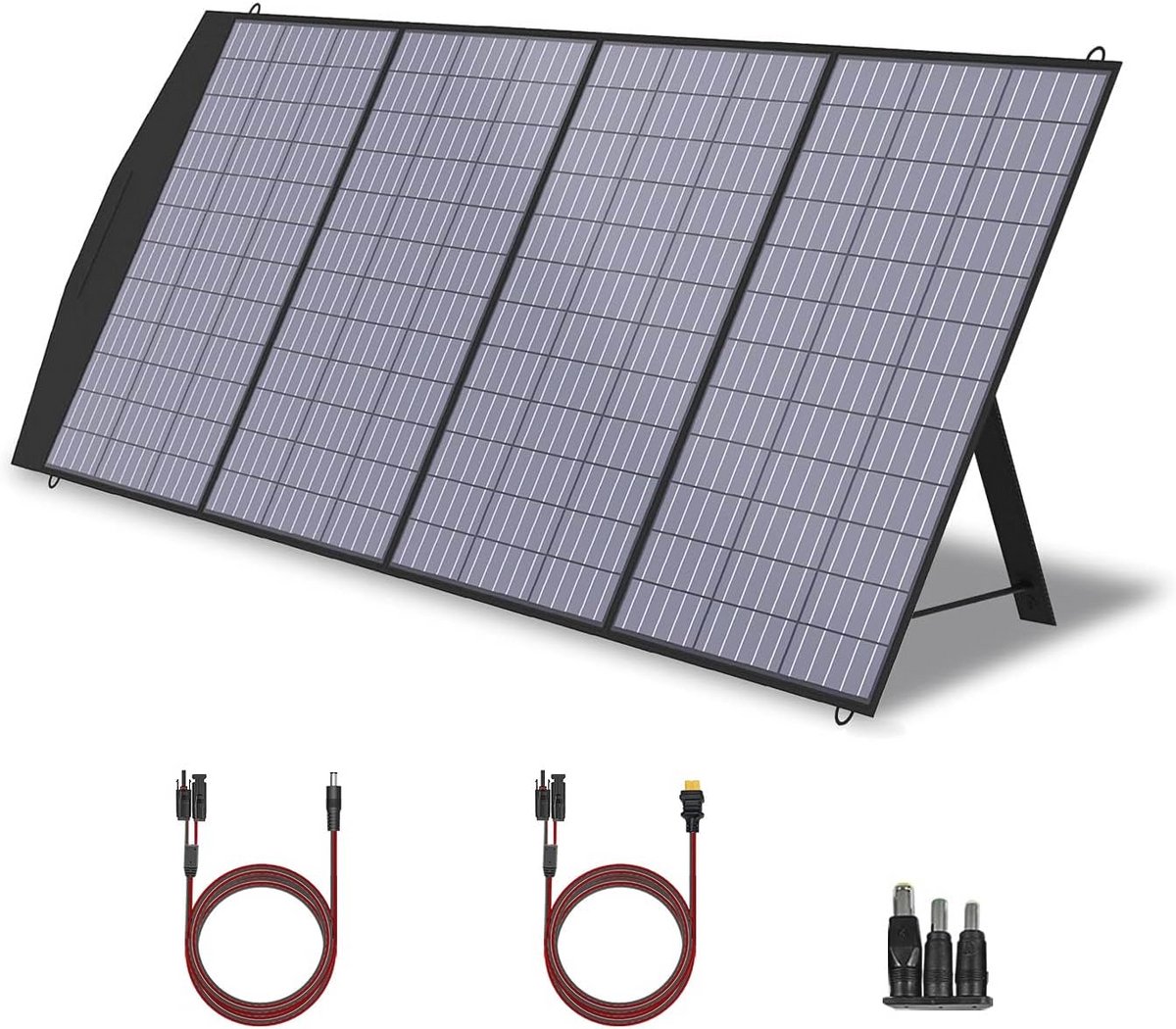 Opvouwbaar Zonnepaneel 200W - Draagbare Zonnelader voor Buitenshuis, Camping en Reis