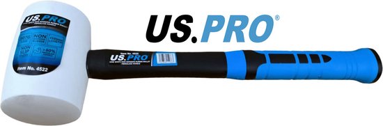 Rubber hamer / Stratenmakers hamer wit niet strepend 900 gram (400 mm lang)