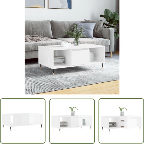 H&H Oskar, salontafel 41 x 41 cm – HPL – natural – Langedijk