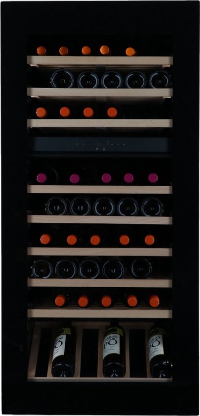 Vinata Cevedale Wijnklimaatkast Inbouw Zwart - Glazen Deur - Vinata - €3.399,00