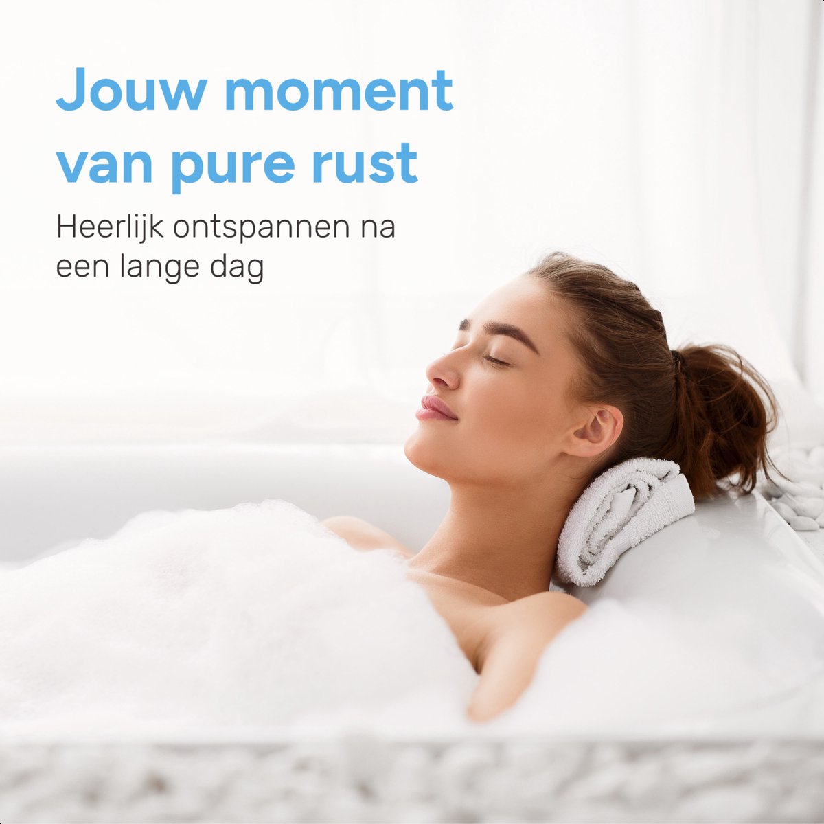 Afbeelding 3 van Bubbelbadmat voor in bad - Met kussen & afstandsbediening - 6 standen - 110 Jets - Jacuzzi mat - Massage - Bubbelmat