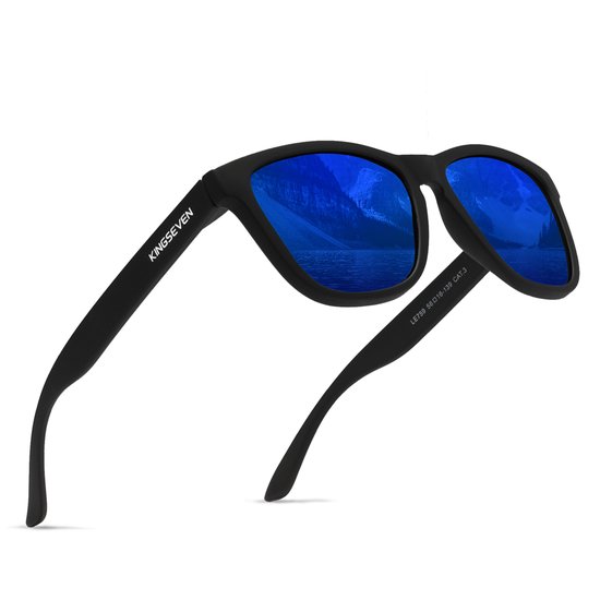 KingSeven - Zonnebril Heren - bril met UV400 en polarisatie filter - Donker Blauw - Z283 van Kingseven — afbeelding 4