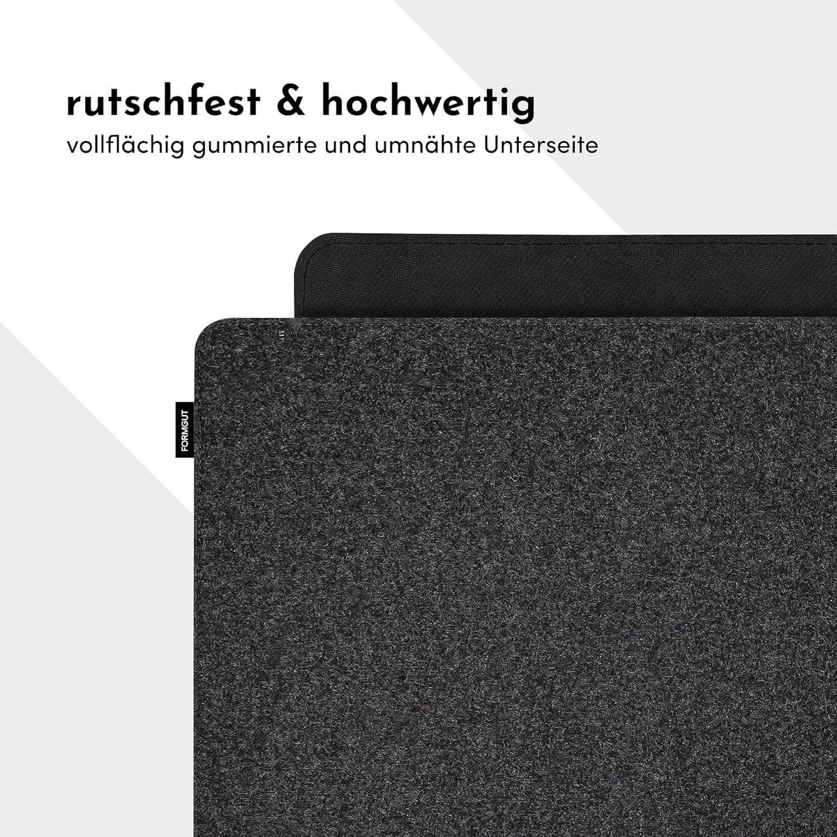Bureaumat Laptop Onderlegger Vilten Donkergrijs 90x30 cm - XXL Muismat Schrijfonderlegger Tafelbeschermer — cadeau in Wonen & Interieur - foto 2