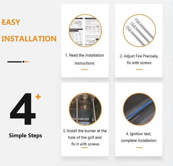 31-44cm Grill Bruciatore Universale Per Charbroil, CosmoGrills