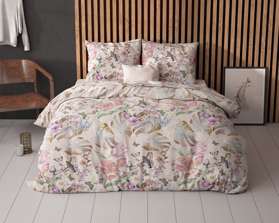 Sleeptime Sierra Dekbedovertrek - 140X200/220 + 1 x kussensloop 60x70 - Roze