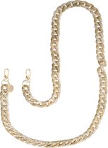 xoxo Wildhearts telefoonkoord - Cream Latte - Lang koord - Geschikt voor iPhone - Geschikt voor Samsung - Universeel Phone cord - Telefoonketting - Koord voor telefoon - Telefoon hanger ketting Crème