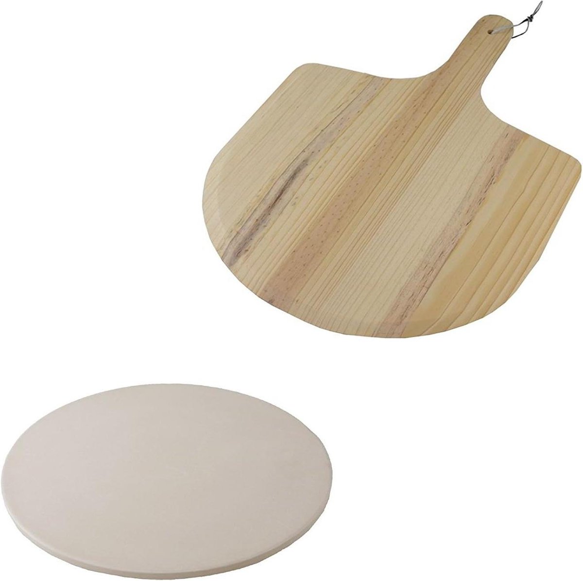 Stenen Pizza Plaat - 33 cm - 2-Delig