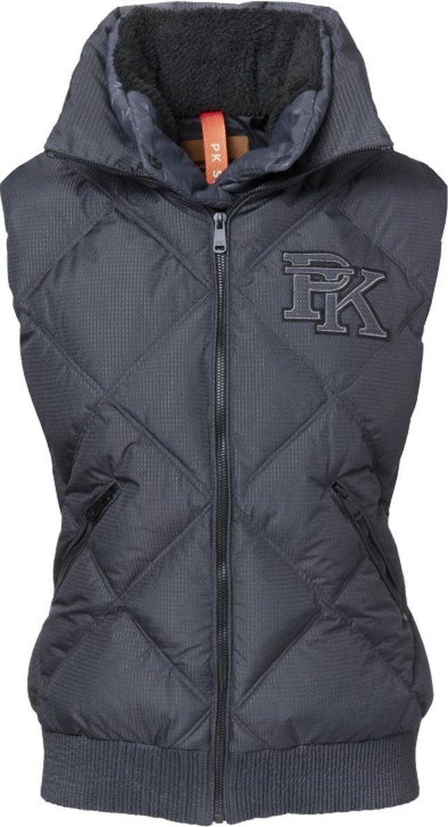 PK International Bodywarmer Dames Waterafstotend Ademend Mizar Grijsblauw /44 Zwart
