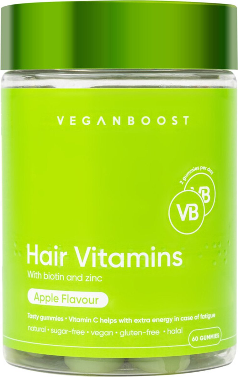 Goedkoopste Veganboost Hair Vitamins Appel 60 gummies
