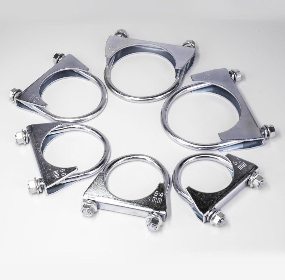 AUPROTEC 2x Collier d'échappement M10 Lot de Colliers de AUPROTEC 2x Collier d'échappement M10 Lot de Colliers de