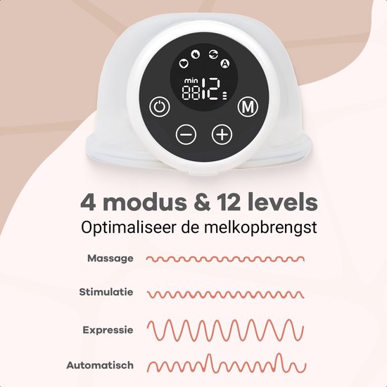 Sobia® Go Comfort - Handsfree Borstkolf - Elektrische Borstkolf - Draadloze borstkolf - 2 Stuks - Incl. 40 Moedermelk Bewaarzakjes, Borstvoeding E-Book, Opbergtas & 5 Verschillende Borstmaten! van Sobia® — afbeelding 4