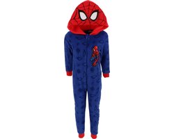 Spiderman Onesie - Maat 122/128 - Polyester - Pyjama - Blauw