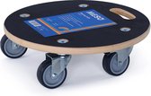 MESO Meubelhondje - Rond - Geremd - TPR Rubber wiel - Max 250kg - Meubelroller / Transportdolly / Verhuis trolley / Transport trolley / Transportroller