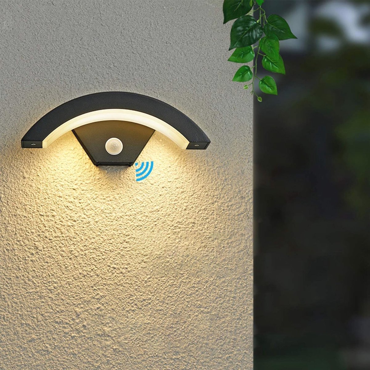 Led-wandlamp voor buiten met bewegingssensor - 24 W, 2650 lm, IP54, aluminium