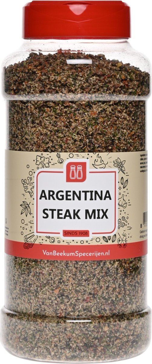 Goedkoopste Van Beekum Specerijen - Argentina Steak Mix - Strooibus 450 Gram